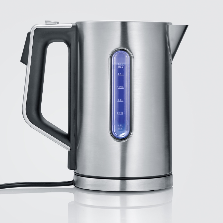Severin WK 3418 - Brzo kuhalo za vodu 1,7 l 3000 W/230 V nehrđajući čelik/crna