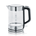 Severin WK 3420 - Brzo kuhalo za vodu 1,7 l 2200W/230V nehrđajući čelik/staklo