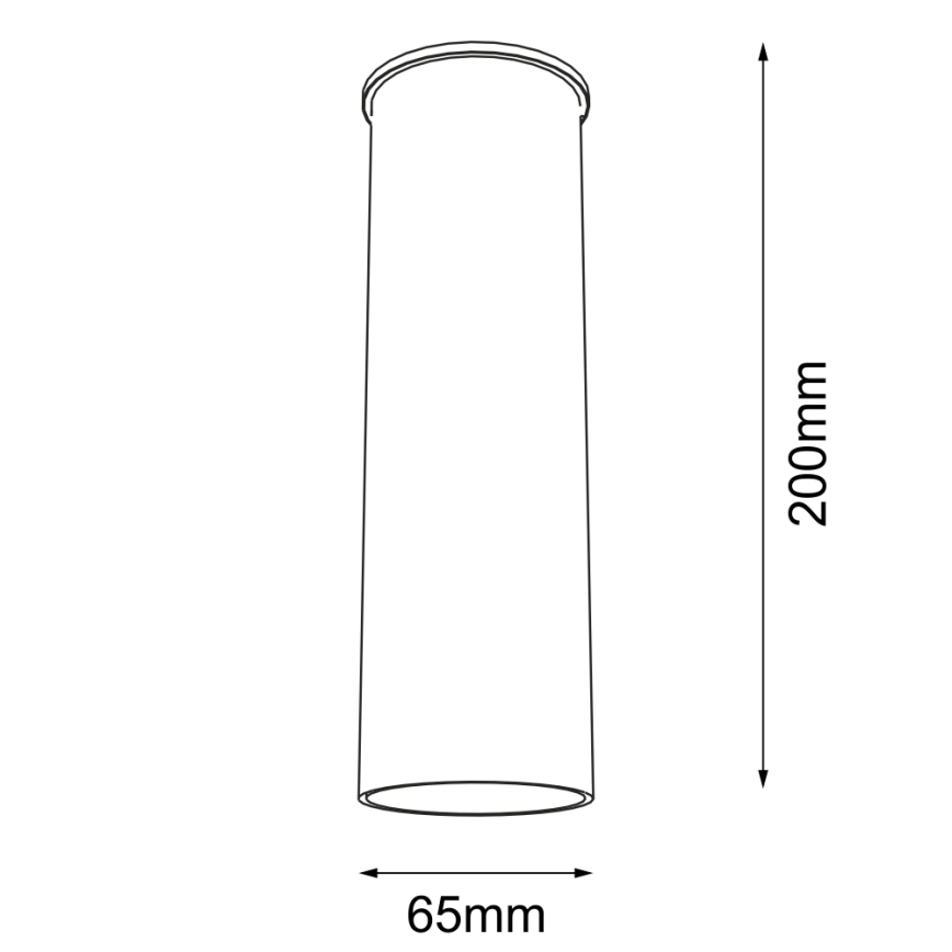 Shilo - Reflektorska svjetiljka 1xGU10/15W/230V 20 cm crna