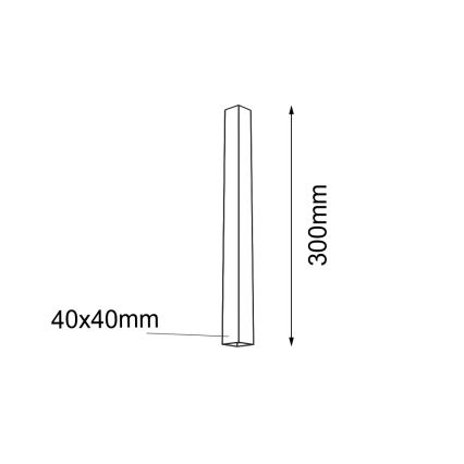 Shilo - Stropna svjetiljka 1xGU10/15W/230V crna