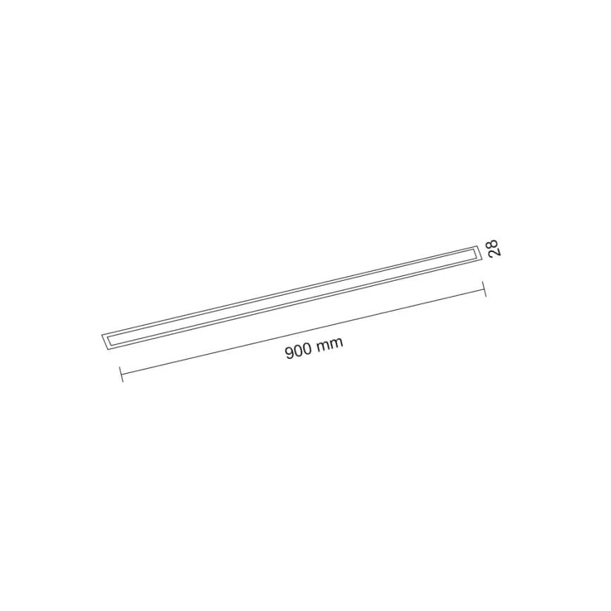 Shilo - LED Ugradbena svjetiljka LED/32W/230V 3000K CRI 90 crna