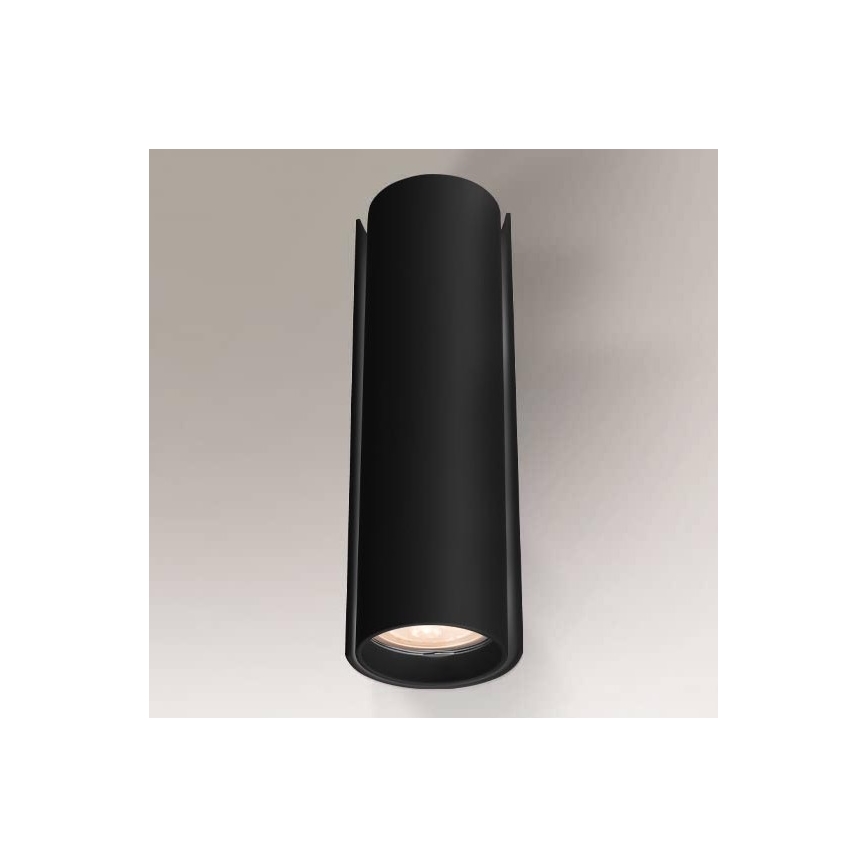 Shilo - Zidna svjetiljka 2xGU10/15W/230V crna