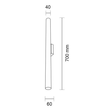 Shilo - Zidna svjetiljka 2xGU10-MR11/15W/230V crna