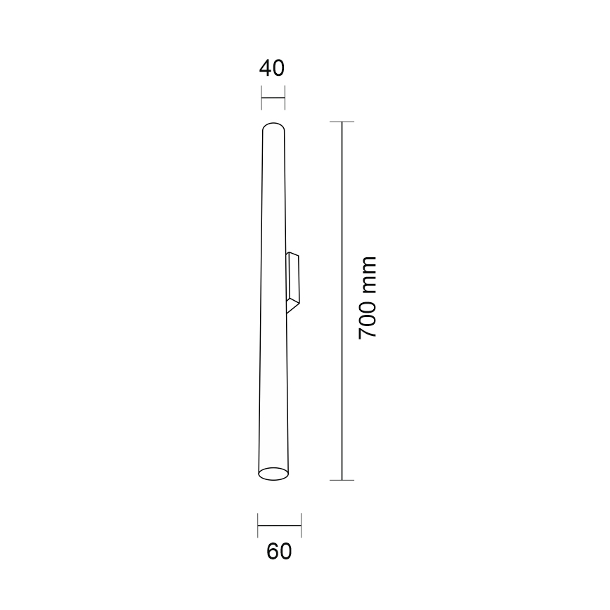 Shilo - Zidna svjetiljka 2xGU10-MR11/15W/230V crna