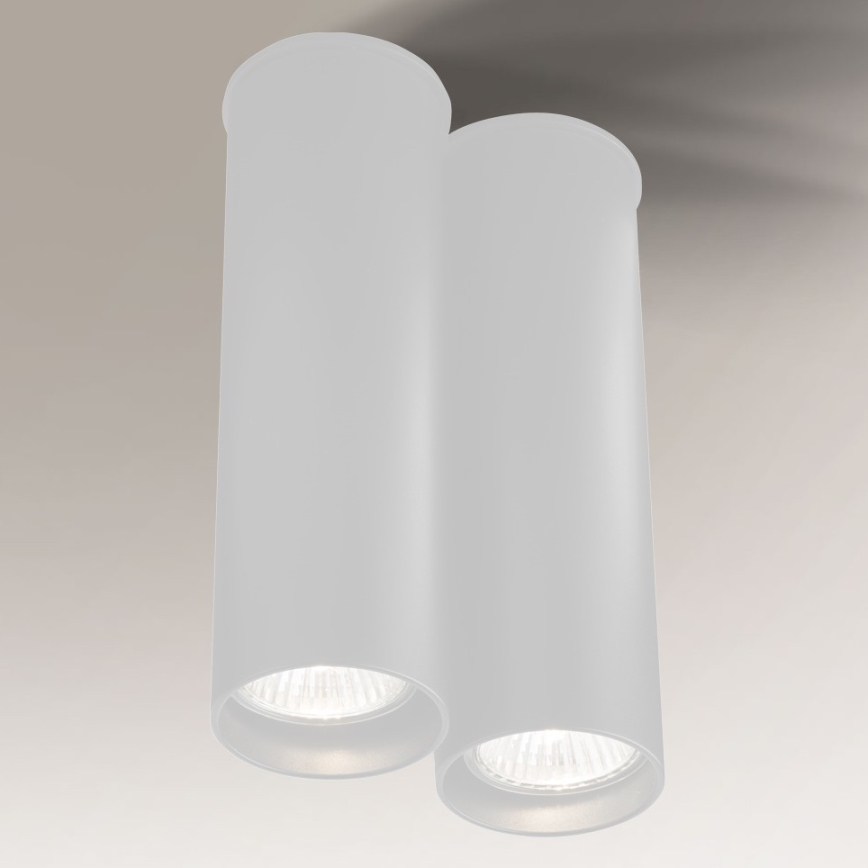 Shilo - Stropna svjetiljka 2xGU10/15W/230V bijela