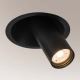Shilo - Ugradbena reflektorska svjetiljka 1xGU10/MR11/15W/230V pr. 11 cm crna