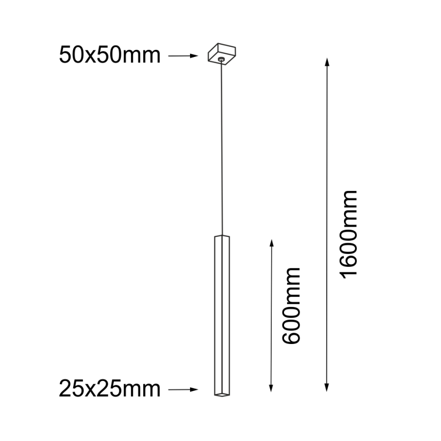 Shilo - Luster na sajli 1xG9/10W/230V