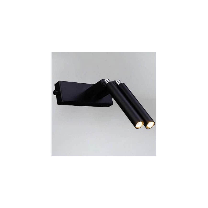 Shilo - Zidna reflektorska svjetiljka 2xG9/10W/230V crna