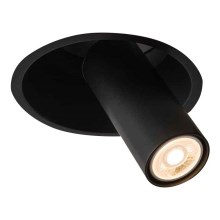 Shilo - Ugradbena stropna svjetiljka 1xGU10/15W/230V pr. 18,3 cm crna