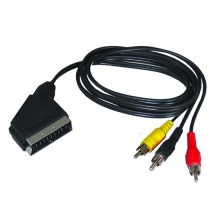 Signalni kabel za spajanje 2 AV uređaja SCART konektor/3x CINCH konektor, pre