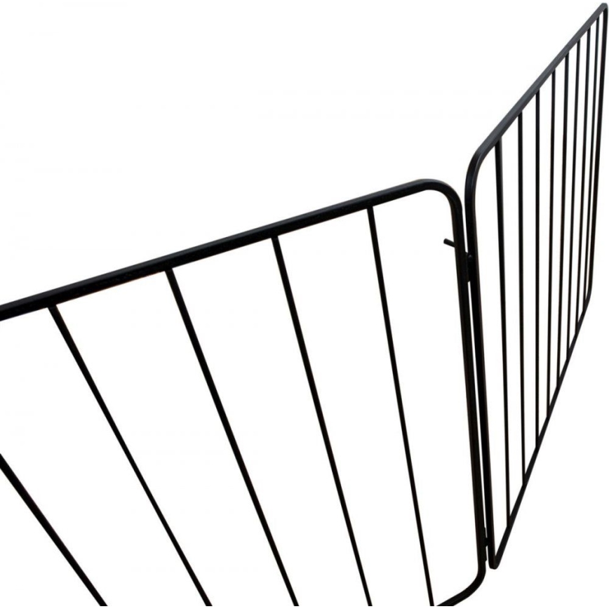 Sigurnosna zaštita za kamin 74x280 cm crna