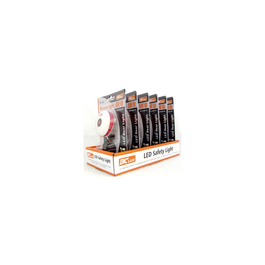 Sigurnosno LED svjetlo za bicikl BCLUX LED/2xAAA