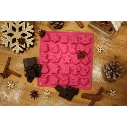 Silikonska forma za čokoladu TORO ružičasta