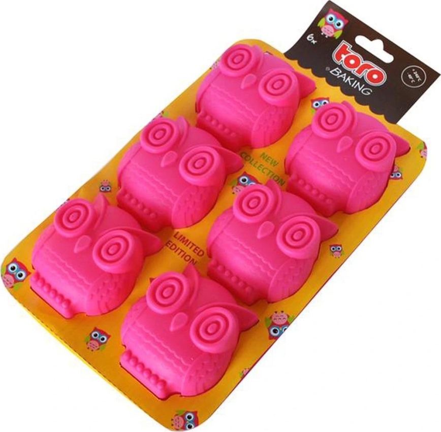 Silikonski kalup za muffine TORO u ružičastoj boji