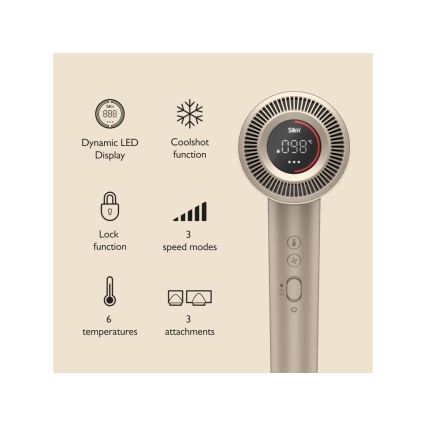 Silk’n - Fen za kosu SILKYAIR PRO 1600W/230V zlatni