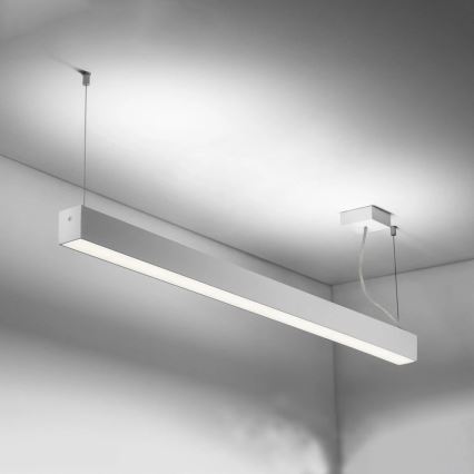 Sinclair - LED Stropna svjetiljka LSM LED/40W/230V 3000K/4000K/5000K 120 cm srebrna