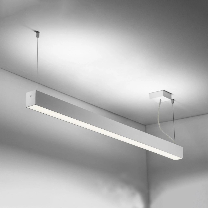 Sinclair - LED Stropna svjetiljka LSM LED/40W/230V 3000K/4000K/5000K 120 cm srebrna