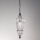 SIRU - Luster na lancu BABÀ 1xE27/60W/230V pr. 30 cm prozirna/smeđa murano staklo