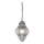 SIRU - Luster na lancu CLASSIC 1xE27/60W/230V pr. 30 cm prozirna/crna murano staklo