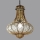 SIRU - Luster na lancu DOGE 1xE27/60W/230V pr. 30 cm bež/crna murano staklo