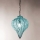 SIRU - Luster na lancu GOCCIA 1xE27/60W/230V pr. 25 cm plava/smeđa murano staklo