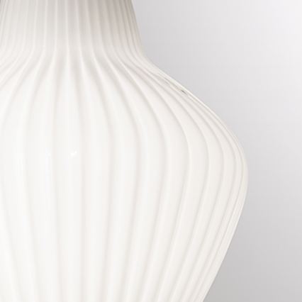 SIRU - Luster na sajli LONDON 1xE27/60W/230V bijela/sjajni krom murano staklo