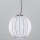 SIRU - Luster na sajli SFERA 1xE27/60W/230V pr. 42 cm crna/bijela murano staklo