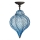 SIRU - Nadgradni luster GOCCIA 1xE27/60W/230V pr. 25 cm plava/smeđa murano staklo