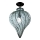 SIRU - Nadgradni luster GOCCIA 1xE27/60W/230V pr. 25 cm prozirna/smeđa murano staklo