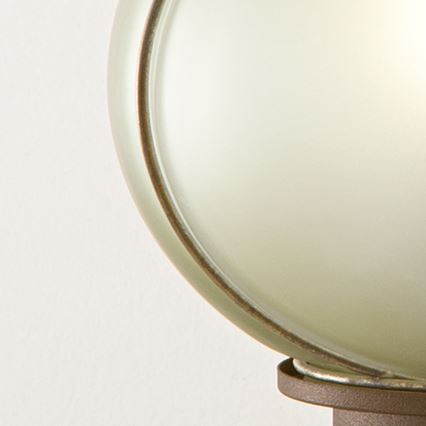 SIRU - Stolna lampa FLORET 1xE14/40W/230V smeđa/siva murano staklo