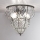 SIRU - Stropna svjetiljka CLASSIC 3xE14/40W/230V pr. 25 cm prozirna/crna murano staklo