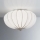 SIRU - Stropna svjetiljka GIOVE 2xE14/40W/230V pr. 29 cm mat krom/bijela murano staklo