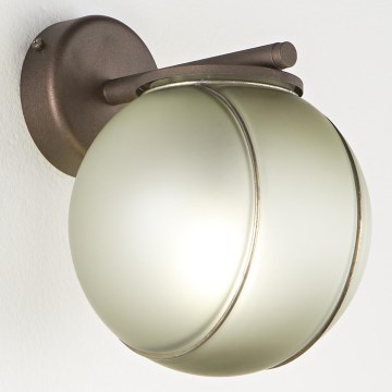 SIRU - Zidna lampa FLORET 1xE14/40W/230V smeđa/siva murano staklo
