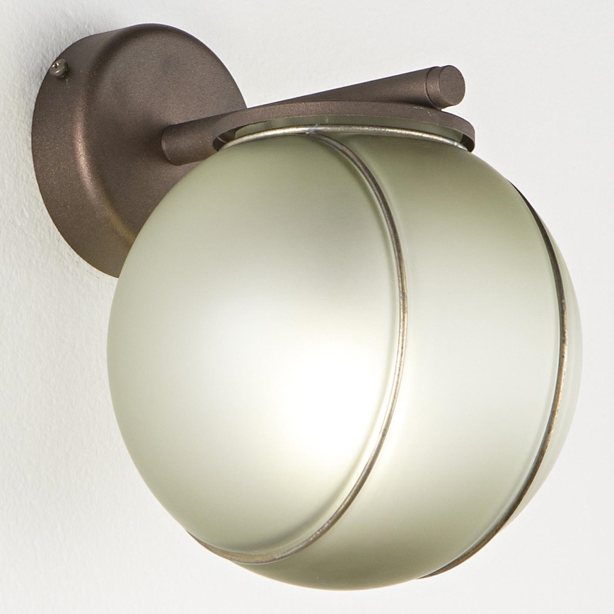 SIRU - Zidna lampa FLORET 1xE14/40W/230V smeđa/siva murano staklo