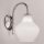 SIRU - Zidna lampa LONDON 1xE27/60W/230V bijela/sjajni krom murano staklo