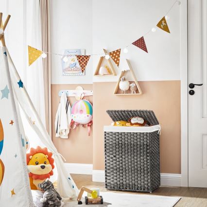 Sivi koš za rublje BLAINE