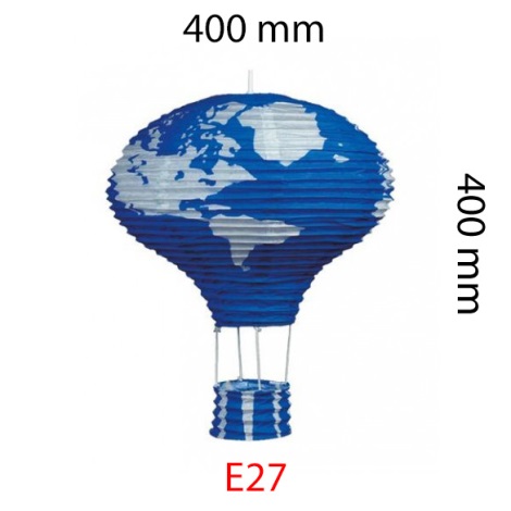 Sjenilo plavo leteći balon E27 400x400 mm