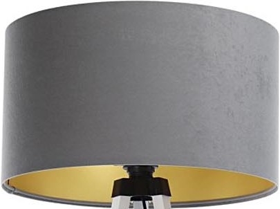 Sjenilo za podnu lampu STANDART E27 pr. 45 cm siva/zlatna