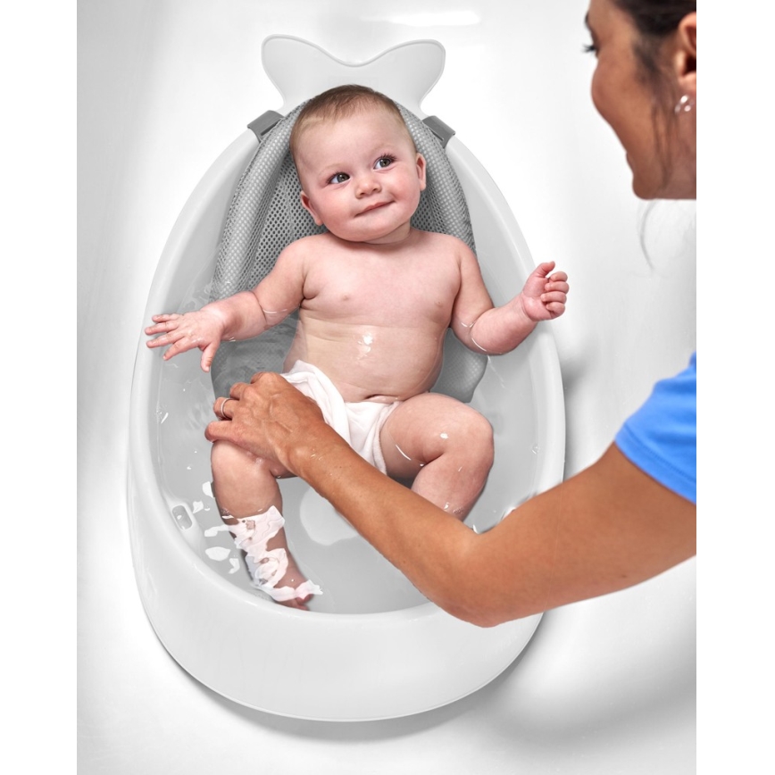 Skip Hop - Dječja kadica s ergonomskom podlogom MOBY 3 bijela