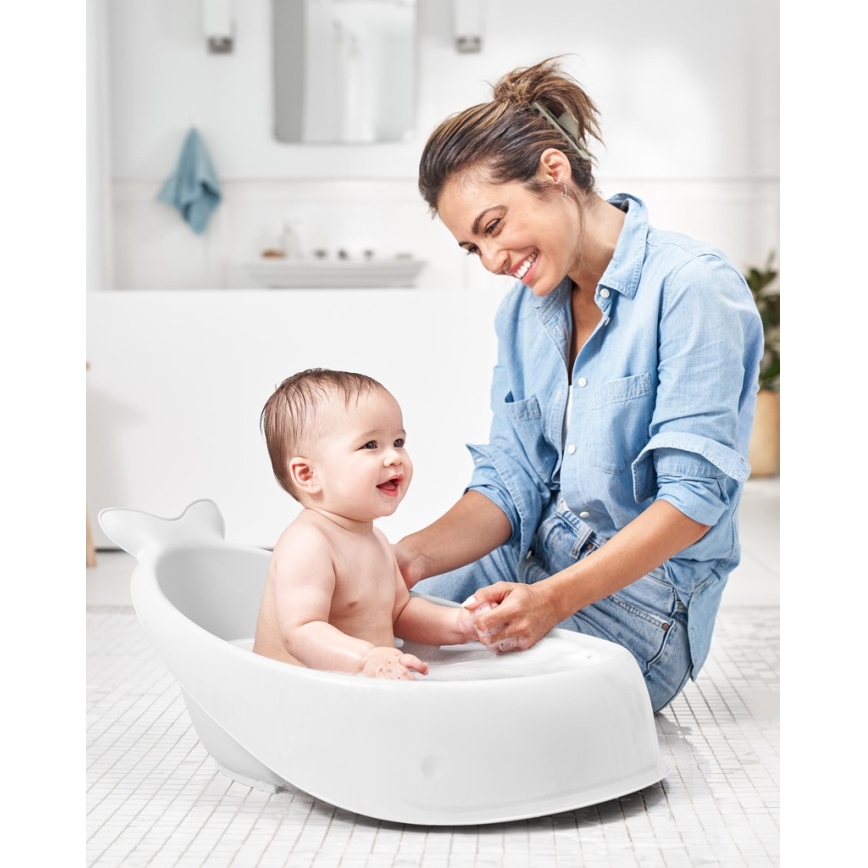 Skip Hop - Dječja kadica s ergonomskom podlogom MOBY 3 bijela