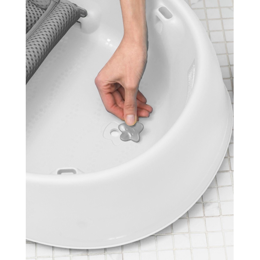 Skip Hop - Dječja kadica s ergonomskom podlogom MOBY 3 bijela