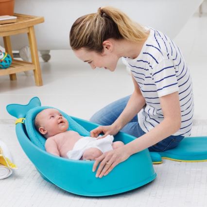 Skip Hop - Dječja kadica s ergonomskom podlogom MOBY 3 plava
