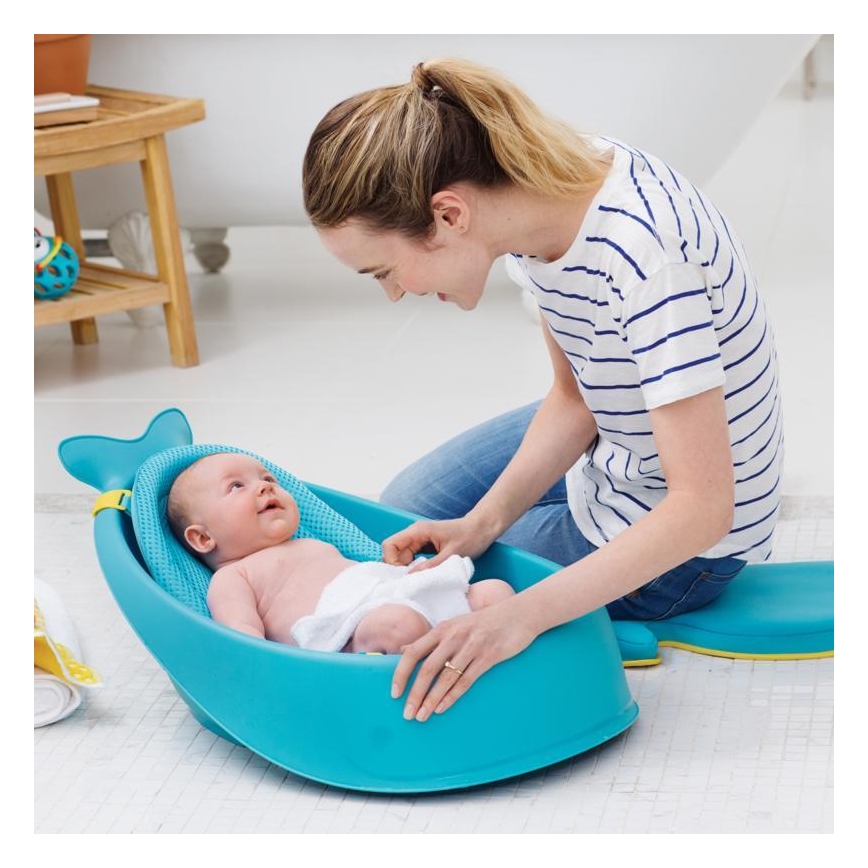Skip Hop - Dječja kadica s ergonomskom podlogom MOBY 3 plava