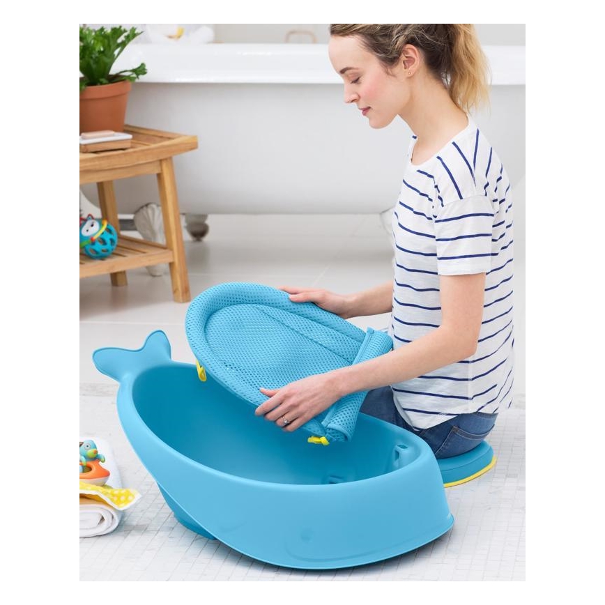 Skip Hop - Dječja kadica s ergonomskom podlogom MOBY 3 plava