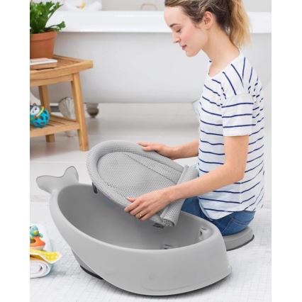 Skip Hop - Dječja kadica s ergonomskom podlogom MOBY 3 siva
