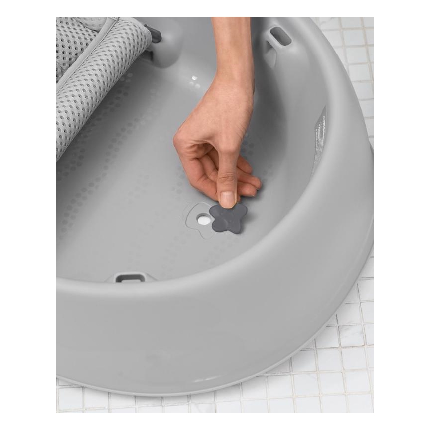 Skip Hop - Dječja kadica s ergonomskom podlogom MOBY 3 siva