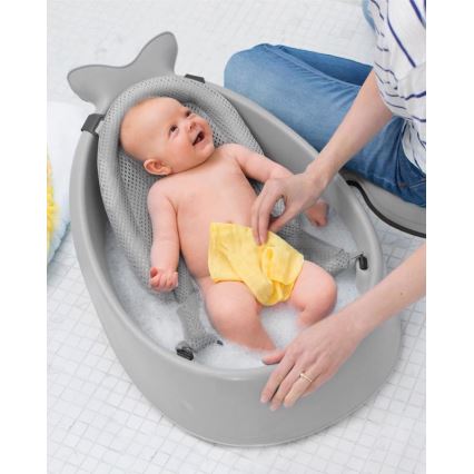 Skip Hop - Kadica za bebe s ergonomskom podlogom MOBY 3 siva