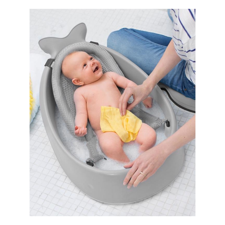 Skip Hop - Kadica za bebe s ergonomskom podlogom MOBY 3 siva