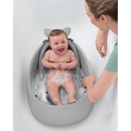 Skip Hop - Kadica za bebe s ergonomskom podlogom MOBY 3 siva