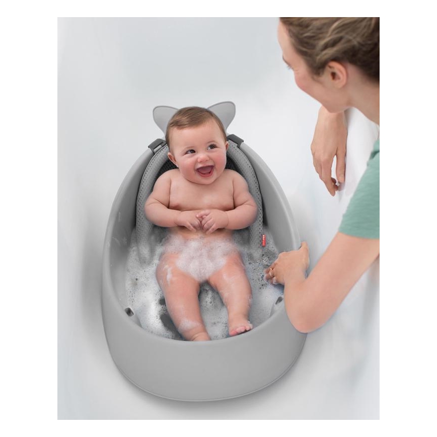 Skip Hop - Kadica za bebe s ergonomskom podlogom MOBY 3 siva